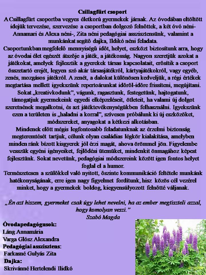 Csillagfürt Csoport